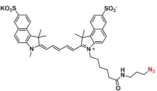 diSulfo-Cy5.5 azide   二磺酸-Cy5.5-叠氮   荧光标记试剂