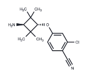 CAS:	1818885-54-9	AR antagonist 1	2-氯-4-[反-3-氨基-2,2,4,4-四甲基环丁氧基]苯甲腈
