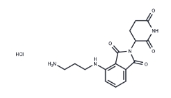 CAS:	2154342-45-5	Pomalidomide-C3-NH2 hydrochloride	泊马度胺 4'-烷基C3-胺盐酸盐