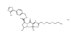 CAS:	2097973-72-1	(S,R,S)-AHPC-PEG2-NH2 hydrochloride	(S,R,S)-AHPC-PEG2-NH2 盐酸盐