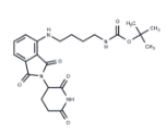 CAS:	2093388-52-2	Thalidomide-NH-C4-NH-Boc		泊马度胺-NH-C4-氨基叔丁酯