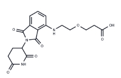 CAS:	2139348-60-8	Pomalidomide-PEG1-CO2H	泊马度胺-一聚乙二醇-酸