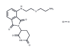 CAS:	2154342-56-8	Thalidomide-NH-PEG1-NH2 hydrochloride	泊马度胺-氨基-一聚乙二醇-氨基盐酸盐
