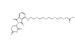 CAS:	2097938-44-6	Pomalidomide-PEG4-C-COOH	  14 - ((2-(2,6-二氧代哌啶-3-基)-1,3-二氧代异二氢吲哚-4-基)氨基)-3,6