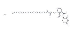 CAS:	2245697-85-0	Thalidomide-O-amido-PEG4-C2-NH2 hydrochloride	萨力多胺-O-酰胺-四聚乙二醇-氨基盐酸盐