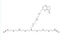 CAS:2182602-16-8   N-(NHS-PEG3)-N-bis(PEG3-azide)   N-(活性酯-三聚乙二醇)-N-双(三聚乙二醇-叠氮)