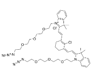 2107273-84-5   N,N'-bis-(azide-PEG3)-chlorocyclohexenyl Cy7  N,N'-双-(叠氮-三聚乙二醇)-氯环己烯 CY7染料