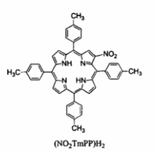 2-硝基-5, 10,15,20-四(4-甲基苯基)卟啉 NO2TmPP)H2