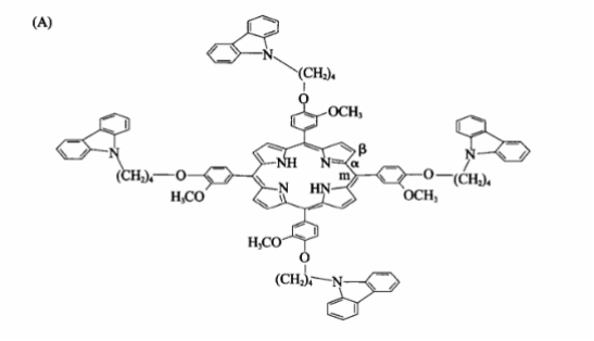 四-[3-甲氧基-4-(N-咔唑)正丁氧苯基]卟啉，4C4-TPP