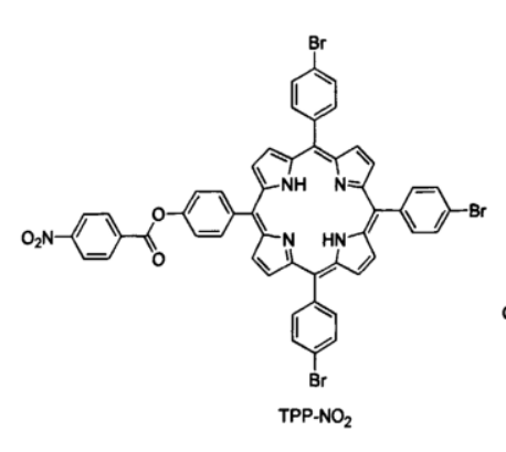 5-(4-硝基苯甲酰氧基)苯基-10,15,20-三-(4-溴苯基)卟啉，TPP-NO2