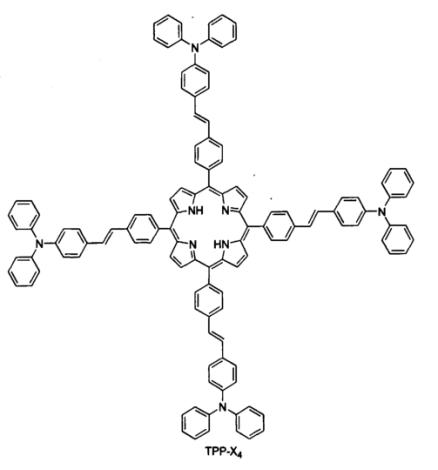 5,10,15,20-四-(4-二苯胺基-1-苯乙烯基)苯基卟啉(TPP-X4)
