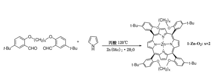 5,10-(2,2'-(1,2-乙二氧基)二-5-叔丁基苯基)-15,20-(2,2'-(1,2-乙二氧基)二-5-叔丁基苯基)卟啉1 -Zn
