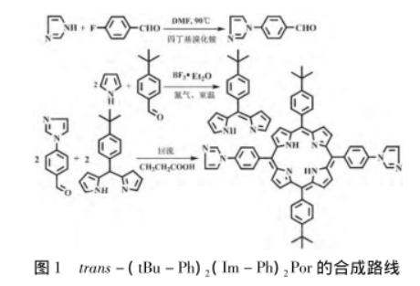 5,15-二(4-叔丁基苯基)-10,20-二(4-N咪唑基苯基)卟啉(trans-(tBu-Ph)2(Im-Ph) 2Por)