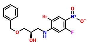 1342896-73-4   (R)-1-(苄氧基)-3-((2-溴-5-氟-4-硝基苯基)氨基)-2-丙醇  含氟医药中间体