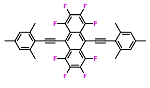 1067426-46-3  1,2,3,4,5,6,7,8-Octafluoro-9,10-bis(mesitylethynyl)anthracene 含氟电子化学品  有机含氟材料  