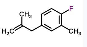 CAS:869493-79-8	1-氟-2-甲基-4-(2-甲基-2-丙烯-1-基)苯	2-Fluoro-5-(2-methylallyl)toluene