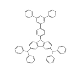  1613074-59-1	    9-[4-(4,6-二苯基-1,3,5-三嗪 -2-基)苯基]-N3,N3,N6,N6- 四苯基-9氢-咔唑-3,6-二胺	