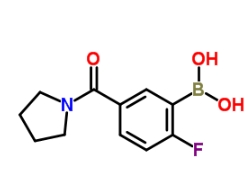 CAS:874289-42-6	2-氟-5-(吡咯烷-1-羰基)苯硼酸	(2-Fluoro-5-(Pyrrolidine-1-Carbonyl)Phenyl)Boronic Acid