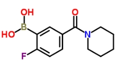 CAS:874289-43-7	2-氟-5-(1-哌啶基羰基)苯硼酸	(2-Fluoro-5-(Piperidine-1-Carbonyl)Phenyl)Boronic Acid