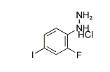 CAS:502496-29-9	2-氟-4-碘苯肼盐酸盐	(2-Fluoro-4-Iodophenyl)Hydrazine,Hydrochloride