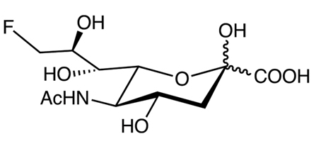 85819-28-9   N-乙酰基-9-脱氧-9-氟神经氨酸  5-（乙酰氨基）-3,5,9-三脱氧-9-氟-D-甘油-D-半乳糖-壬-2-丙酸