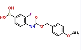 CAS:913835-49-1	3-氟-4-(4-甲氧基苄氧基氨甲酰基)苯硼酸	(3-Fluoro-4-(((4-Methoxybenzyl)Oxy)Carbamoyl)Phenyl)Boronic Acid