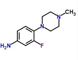 CAS:221198-99-8	3-氟-4-(4-甲基-1-哌嗪基)苯胺	3-Fluoro-4-(4-Methylpiperazin-1-Yl)Aniline