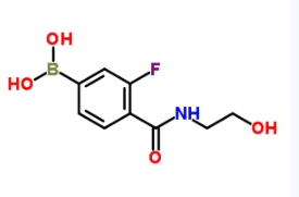 CAS:874289-21-1	3-氟-4-(2-羟基乙基氨甲酰基)苯硼酸	(3-Fluoro-4-((2-Hydroxyethyl)Carbamoyl)Phenyl)Boronic Acid