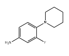 CAS:85983-56-8	3-氟-4-(1-哌啶基)苯胺	3-Fluoro-4-(1-Piperidinyl)Benzenamine