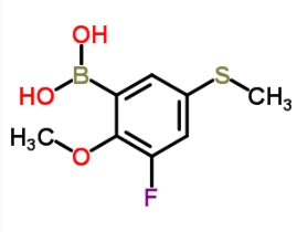 CAS:957065-83-7	3-氟-2-甲氧基-5-甲基硫代苯硼酸	3-Fluoro-2-Methoxy-5-(Methylthio)Benzeneboronic Acid