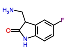 CAS:518066-41-6	3-(氨甲基)-5-氟-1,3-二氢-2H-吲哚-2-酮	3-(Aminomethyl)-5-Fluoro-1,3-Dihydroindol-2-One