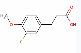 CAS:69888-90-0	3-(3-氟-4-甲基苯基)-丙酸	3-(3-Fluoro-4-Methoxyphenyl)Propanoic Acid
