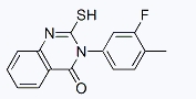 CAS:1512-75-0	3-(3-氟-4-甲基苯基)-2-疏基喹唑啉-4(3h)-酮	3-(3-Fluoro-4-Methylphenyl)-2-Sulfanylidene-1H-Quinazolin-4-One