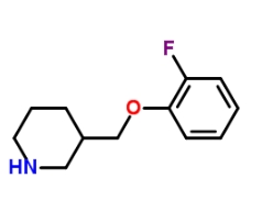 CAS:768358-04-9	3-(2-氟-苯氧基甲基)-哌啶	3-[(2-Fluorophenoxy)Methyl]Piperidine