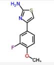 CAS:716-75-6	4-(3-氟-4-甲氧基苯基)噻唑-2-胺	4-(3-Fluoro-4-Methoxyphenyl)-1,3-Thiazol-2-Amine