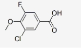 CAS:886497-22-9	3-氯-5-氟-4-甲氧基苯甲酸	3-Chloro-5-Fluoro-4-Methoxybenzoic Acid