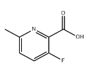 CAS:1256806-43-5	3-氟-6-甲基吡啶-2-羧酸	3-Fluoro-6-Methylpyridine-2-Carboxylic Acid