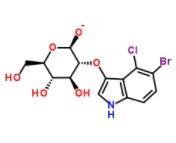 	5-bromo-4-chloro-3-indolyl β-D-glucoside  