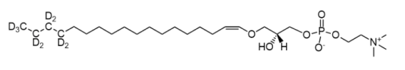 C18(Plasm) LPC-d9  CAS：2936622-42-1  1-O-1'-（Z）-十八碳烯基（d9）-2-羟基-sn-甘油-3-磷酸胆碱