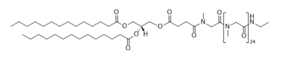 DMG-pSar25 ；CAS：2936622-30-7；1,2-dimyristoyl-sn-glycero-3-succinyl-N-polysarcosine-25