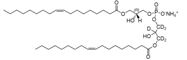 sn-(1-oleoyl-2-hydroxy)-glycerol-3-phospho-rac-3'-(1'-oleoyl-2'-hydroxy)-glycerol(d5) (ammonium salt)