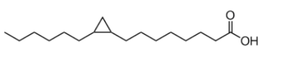CAS:5618-00-8   17:0 cyclo acid  Cis-9.,10-methylenehexadecanoic acid