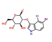 	5-bromo-4-chloro-3-indolyl β-D-glucoside  