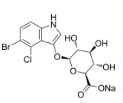 5-溴-4-氯-3-吲哚基-beta-D-葡糖苷酸钠  