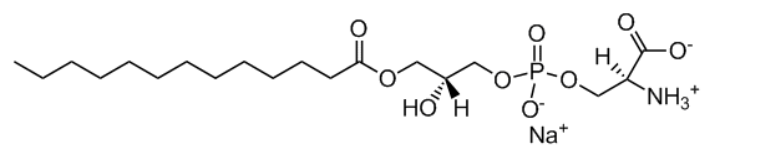 CAS:1246298-14-5  13:0 Lyso PS   1-十三烷酰基-sn-甘油-3-磷酸-L-丝氨酸（钠盐）