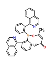 	二(1-苯基-异喹啉)(乙酰丙酮)合铱(III)  