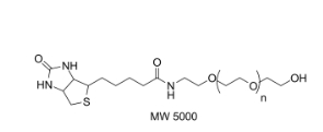 Biotin-PEG-OH (MW 5000)     生物素-聚乙二醇-羟基化合物