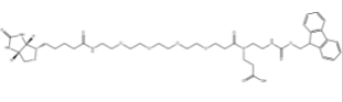 Fmoc-N-amido-(PEG4-biotin)-acid；Fmoc-n-氨基-（peg4-生物素）-酸
