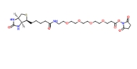 Biotin-PEG4-NHS ester/459426-22-3/15-生物素-氨基-4,7,10,13-二氧杂壬酸N-羟基琥珀酰亚胺