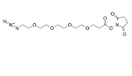 Azido-PEG4-NHS，cas:944251-24-5，叠氮-四聚乙二醇-琥珀酰亚胺酯